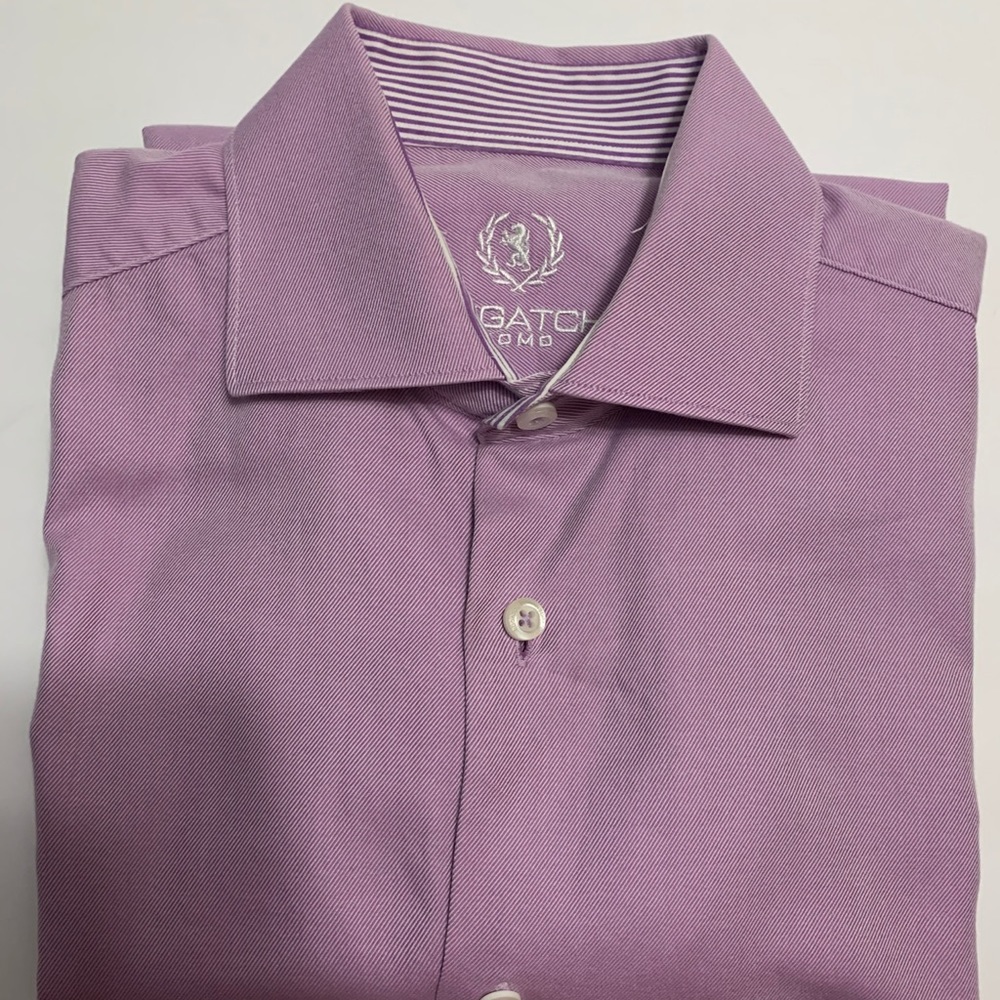 Nice Bugatchi Lavender Button Down Shirt - image 2
